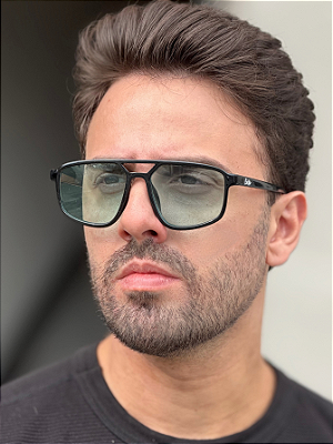 Óculos de Sol Aviador Urban - Preto c/ Azul