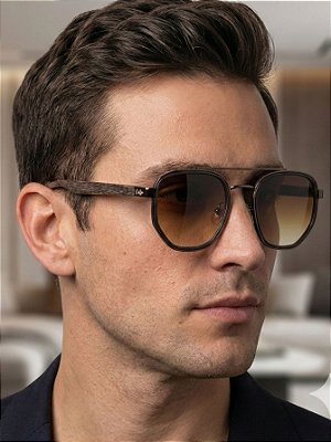 ÓCULOS DE SOL ARIZONA WOOD - MARROM DEGRADÊ COM BRONZE