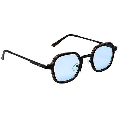 ÓCULOS DE SOL CALIFÓRNIA - TARTARUGA COM AZUL