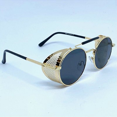 ÓCULOS DE SOL OAKLAND - PRETO COM DOURADO