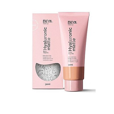 Base Liquida Hyaluronic Matte - Nina Makeup