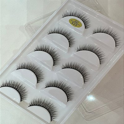 Cartela De Cílios Postiços 5 Pares X25