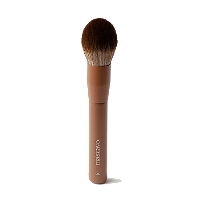 Pincel de Maquiagem Multifuncional Rosto Pro Series 03 - Mascavo