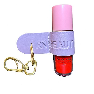 Combo 2 Glosses RN Beauty (Bela + Rose) + Chaveiro Porta-Gloss Exclusivo