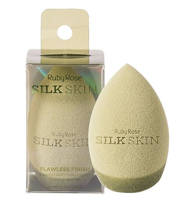 Esponja Para Maquiagem Flawless Finish Silk Skin - Ruby Rose