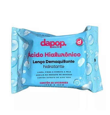 Lenços Demaquilantes Ácido Hialurônico - Dapop