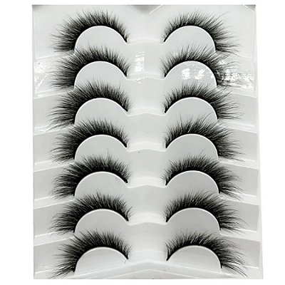 Cartela De Cilios Postiços M01 7 Pares