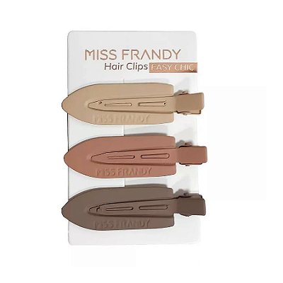 Kit Com 3 Presilhas Para Cabelo Easy Chic - Miss Frandy