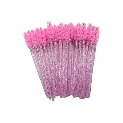 Kit Com 50 Escovas Descartáveis Para Sobrancelhas E Cilios - Miss Frandy