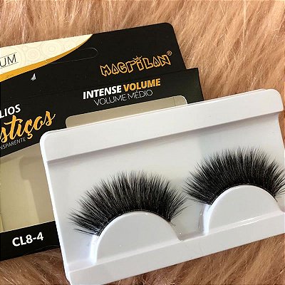 Cílios Postiços Intense Volume Efeito Alongado CL8-4 - Macrilan