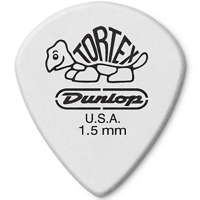Palheta Dunlop 498-1.5 Tortex Jazz III XL 1.50mm Branca - unidade