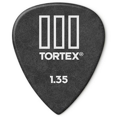 Palheta Dunlop 462R135 Tortex III 1.35mm Preta - 72 unidades