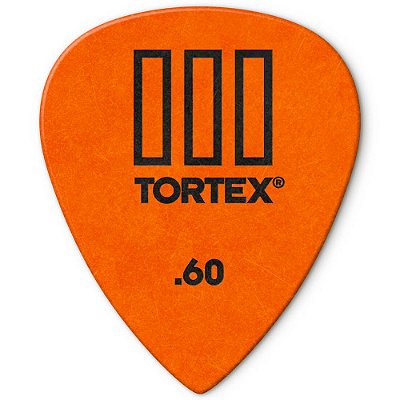 Palheta Dunlop 462-060 Tortex III 0.60mm Laranja - unidade