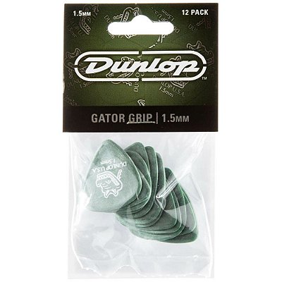 Palheta Dunlop 417P1.50 Gator Grip 1.50mm - 12 unidades