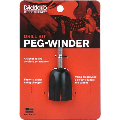 Encordoador D'Addario PW-DBPW-01 Drill Bit Peg-Winder - p/ parafusadeira