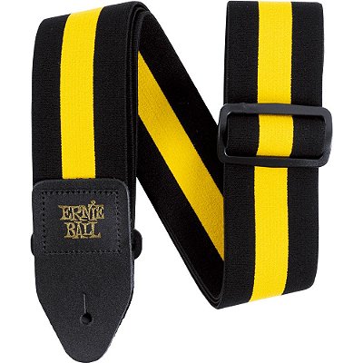 Correia Ernie Ball 5328 Stretch Comfort Racer Yellow Strap - Elástica