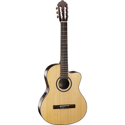 Violão Cort AC160CF NAT/B Nylon Cutaway Natural Gloss com Bag