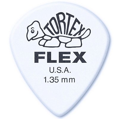 Palheta Dunlop 468P135 Tortex Flex Jazz III 1.35mm - 12 unidades