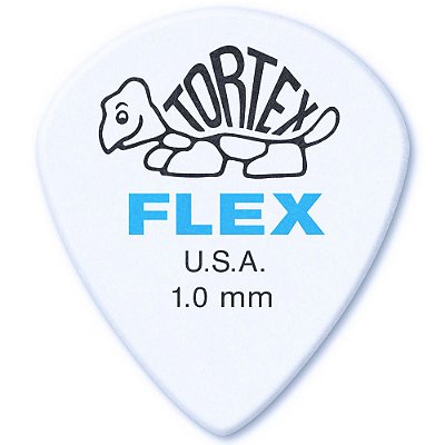 Palheta Dunlop 468P100 Tortex Flex Jazz III 1.00mm - 12 unidades