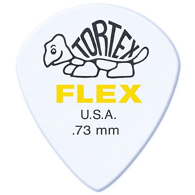 Palheta Dunlop 468P.73 Tortex Flex Jazz III 0.73mm - 12 unidades