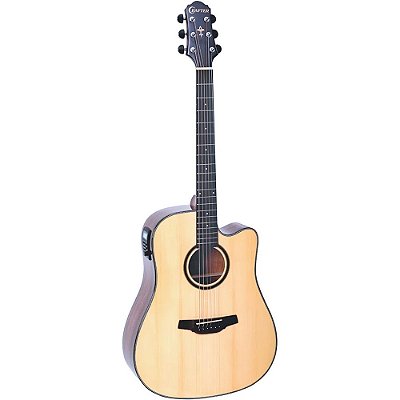 Violão Crafter HD-500CE/N Solid Spruce Natural Folk Cutaway - Eq CR-T NV