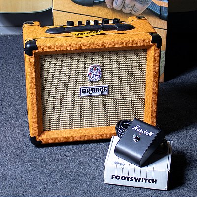 Amplificador Orange Crush 20 - combo para guitarra 2ch 20w 1x8" + Footswitch Marshall PEDL-00001