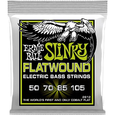 Encordoamento Baixo 4 cordas Ernie Ball 2812 050-105 Regular Slinky Flatwound Bass