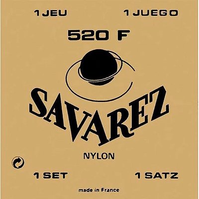 Encordoamento Violão Nylon Savarez 520F Traditional Tensão Pesada - 3a encapada