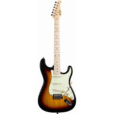 Guitarra Seizi Vintage Shinobi ST SSS Ash Sunburst Maple com Bag