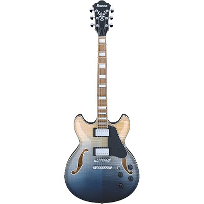 Guitarra Ibanez AS73FM TIF Transparent Indigo Fade - semi hollow