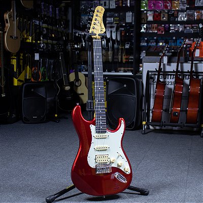 Guitarra Tagima TG-540 Strato HSS Metallic Red Escala Escura