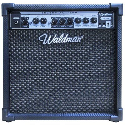 Amplificador Waldman CEL-15DR - combo para guitarra 2ch 15w 1x8" c/ Delay e Reverb