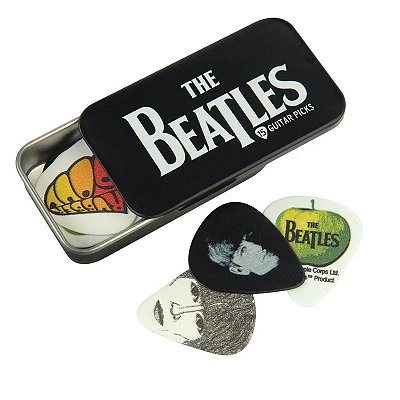 Palheta D'Addario The Beatles Collection Logo 0.70mm média 1CAB4-15BT1 - lata c/ 15 und