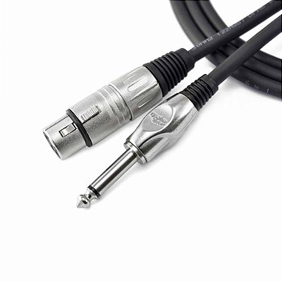 Cabo para Microfone Santo Angelo ANGEL HG 0,9m 3FT - P10 x XLR Fêmea