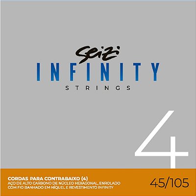 Encordoamento Baixo 4 Cordas Seizi Infinity Bass 045-105