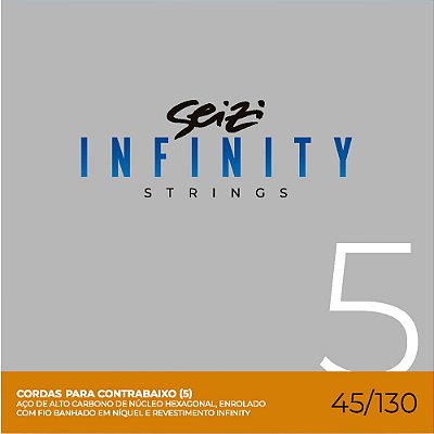 Encordoamento Baixo 5 Cordas Seizi Infinity Bass 045-130