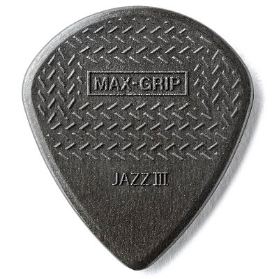Palheta Dunlop 471P3C Max-Grip Jazz III Fibra de Carbono - unidade