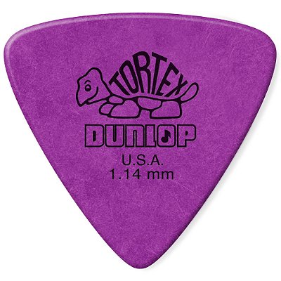 Palheta Dunlop 431R114 Tortex Triangle 1.14mm Roxa - 72 unidades