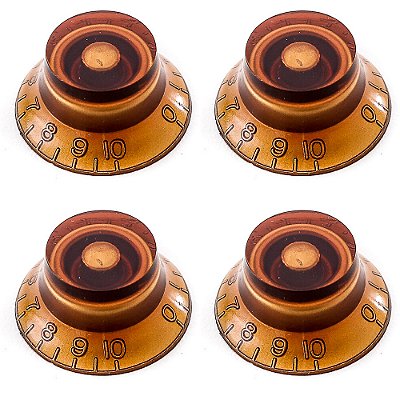 Knob Plástico para Instrumentos Spirit KLS-SR Ambar - 4 Unidades