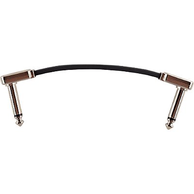 Cabo para Pedal Ernie Ball 6225 Flat Ribbon 7,5cm Preto - unidade - P10 x P10 L-L