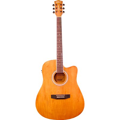 Violão Waldman DCE-41 NB Folk Cutaway Natural Eletroacústico
