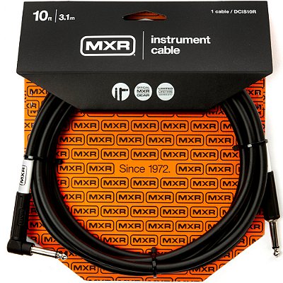 Cabo para Instrumento MXR 3,0m Standard DCIS10R - P10-P10 - Reto-L - Preto
