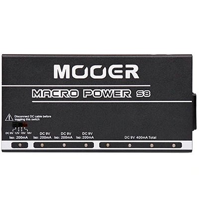 Fonte Mooer Macro Power 8 - 1200mA - 8 pedais - 9V 12V 15V 18V - MPS8