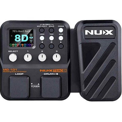 Pedaleira NUX MG-101 - Multi-efeitos para Guitarra