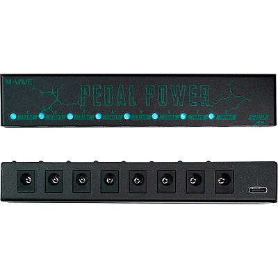 Fonte p/ Pedais M-Vave Pedal Power - 8 pedais - 9v - 1200mA