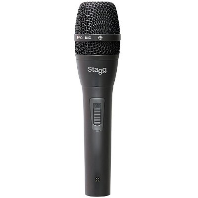 Microfone Stagg SDM80 Dinâmico Cardioide de Mão c/ cabo XLR x XLR
