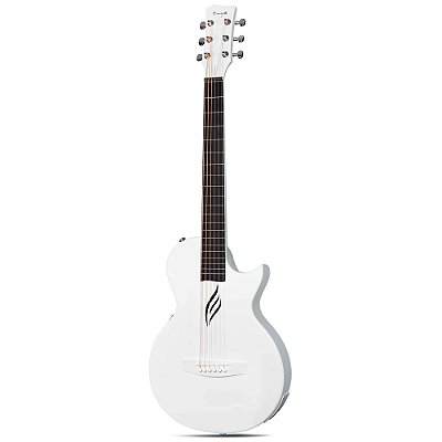 Violão Seizi Nova Go White - Mini Aço Eletroacústico c/ Efeitos e Bag