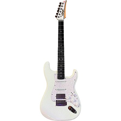 Guitarra Seizi Fun Katana Musashi Snow White Sparkle c/ Bag