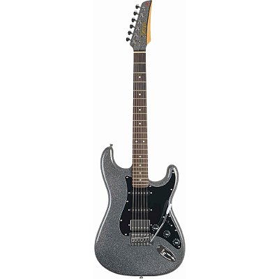 Guitarra Seizi Fun Katana Musashi Space Grey Sparkle Black Pickguard c/ Bag