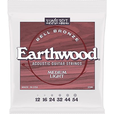 Encordoamento Violão Ernie Ball Earthwood 2346 012-054 Bell Bronze Medium Light